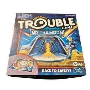 Trouble board game on the moon special edition